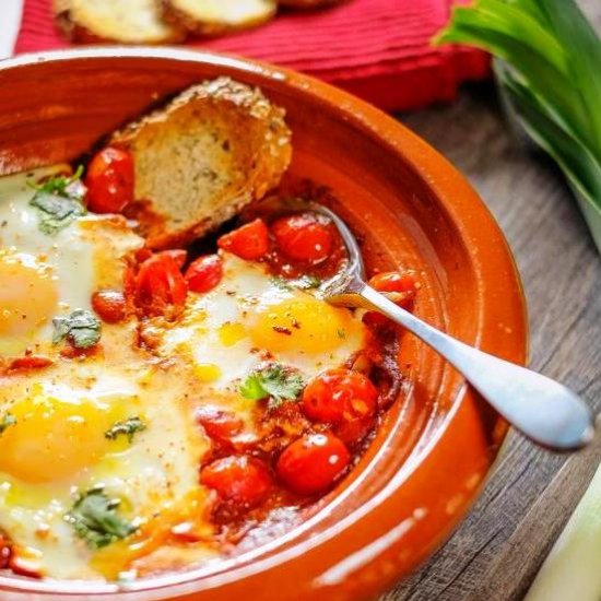 Moroccan Eggs in Tomato Sauce