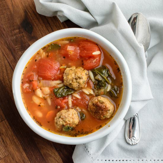 Meatball Minestrone Soup