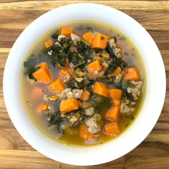 Sausage, Kale & Sweet Potato Soup