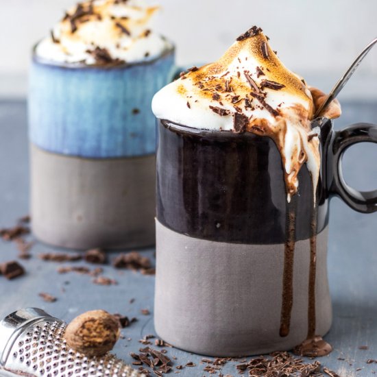 Vegan Toasted Marshmallow Hot Cocoa