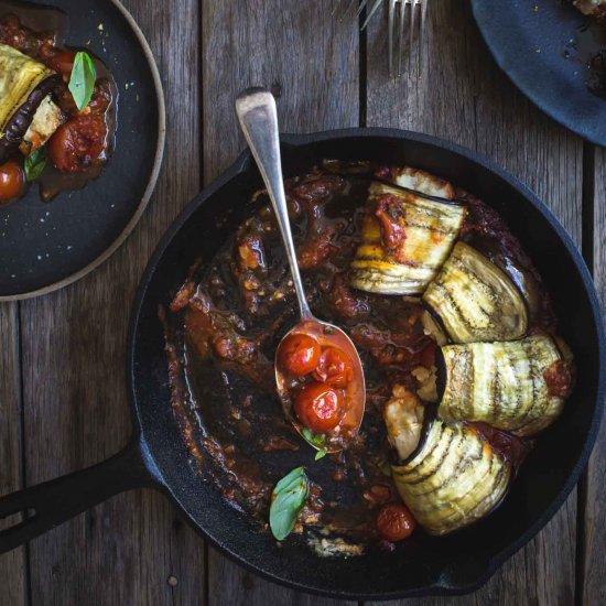 Vegan Eggplant Involtini