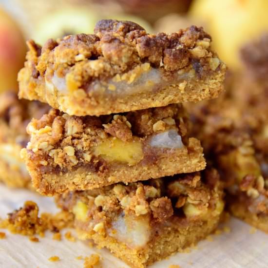 Apple and Pear Crumb Bars