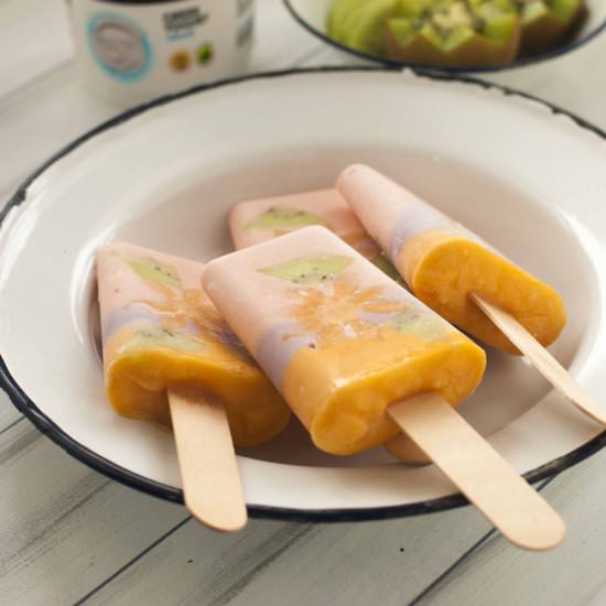 Healthy Yogurt Fruit Popsicle