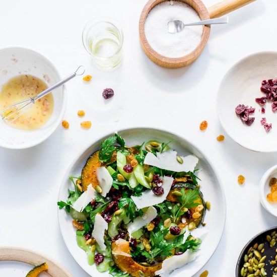 Fall Harvest Kabocha Celery Salad