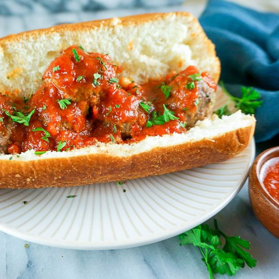 Cheese Stuffed Meatball Subs