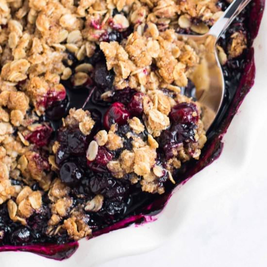 Cranberry Blueberry Crisp