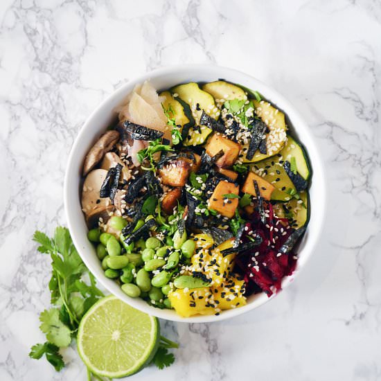 Vegan Tofu Poke Bowl