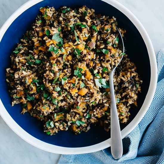 Butternut Squash Rice Pilaf