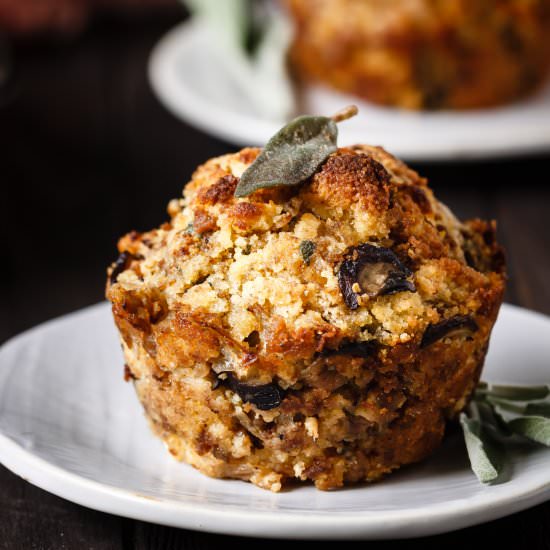 Cornbread Stuffing Muffins