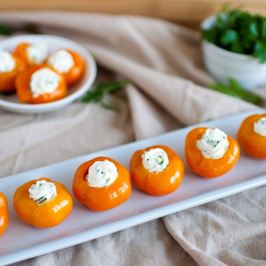 Goat Cheese Stuffed Peppadews