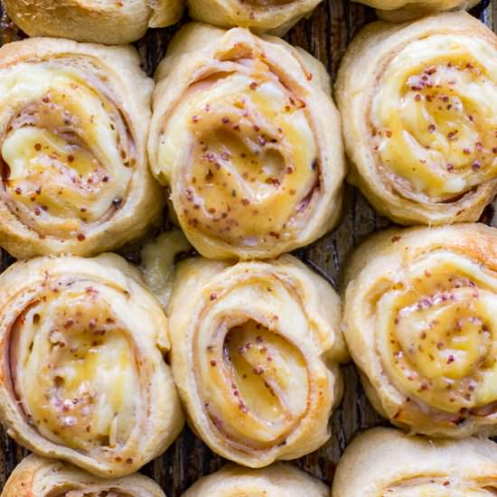 Turkey Gouda Party Rolls