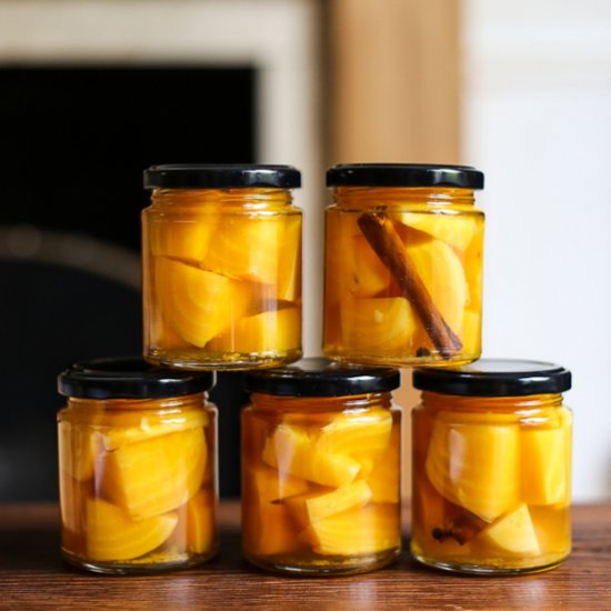 Pickled Golden Beetroot