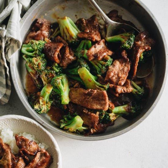 Chinese Beef and Broccoli with Tofu