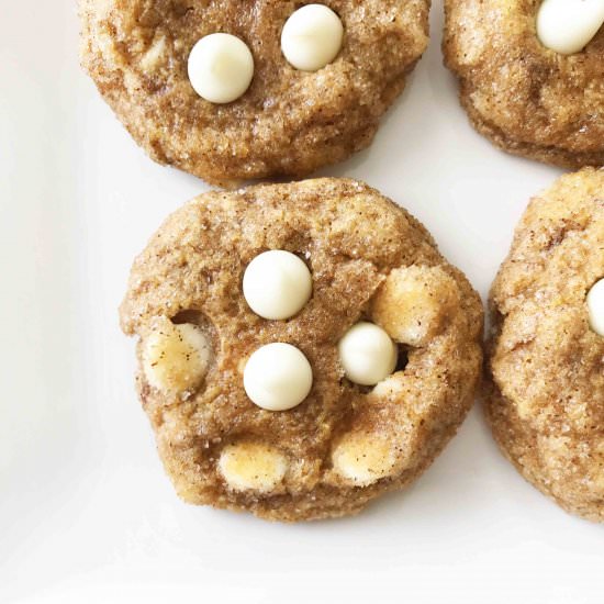 Pumpkin Spice Snickerdoodle Cookies