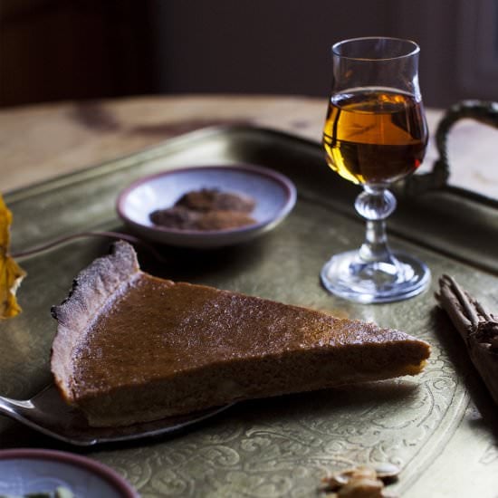 Spiced Whisky Pumpkin Pie