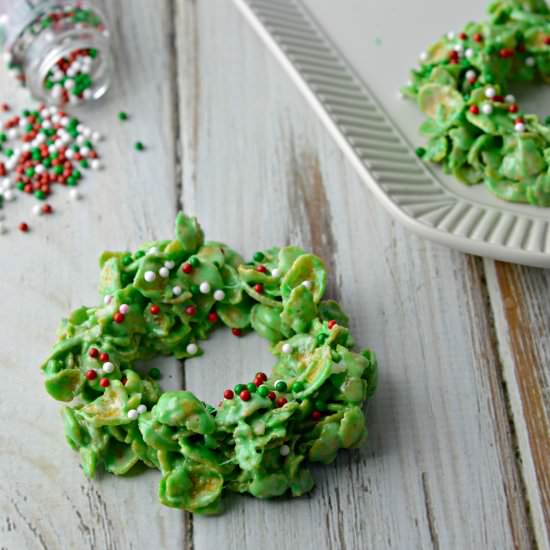 Cornflake Wreath Cookies