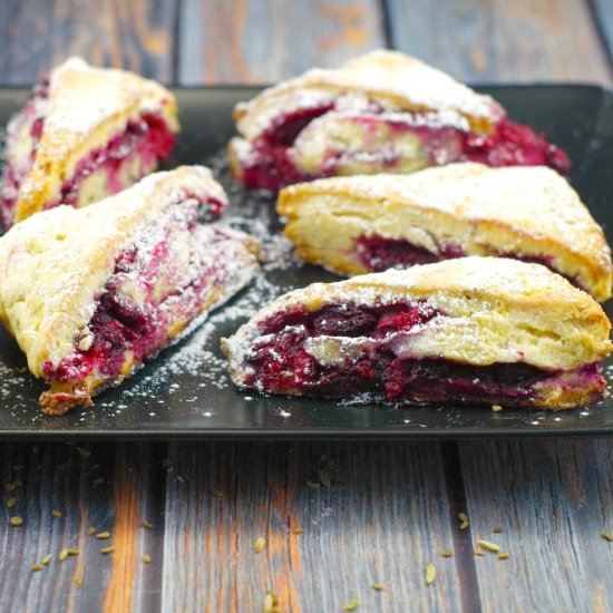 Raspberry Lemon Scones