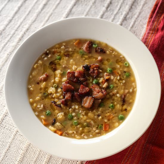 Split Pea, Lentil and Barley Soup