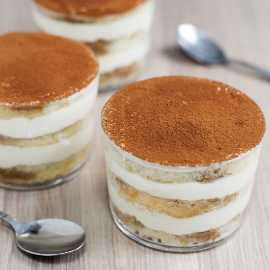 Tiramisu in a glass