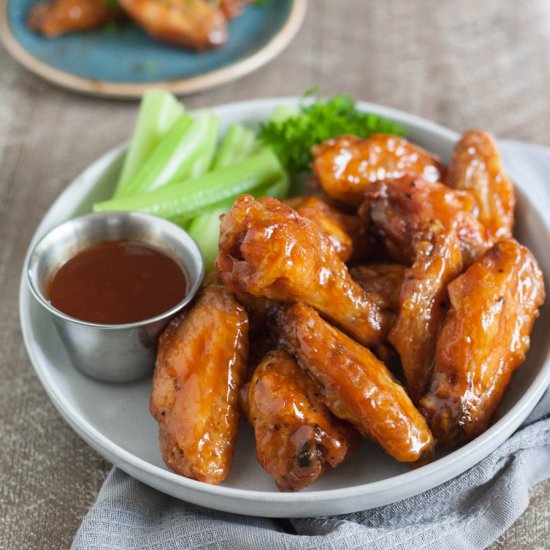 Bourbon and Honey Chicken Wings