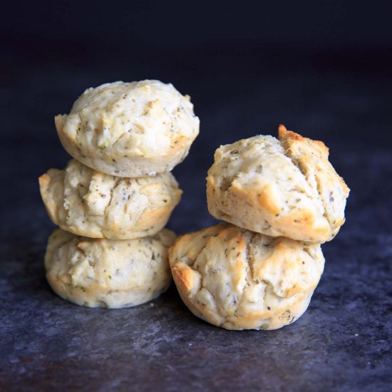 Vegan Herb Drop Biscuits