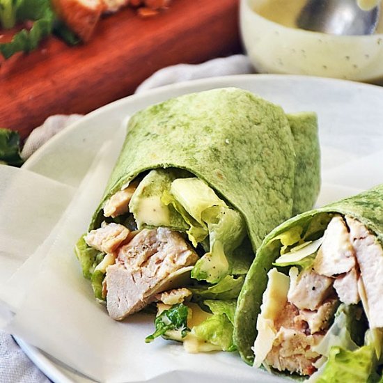 Chicken Caesar Salad Wrap