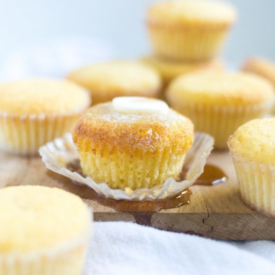 Maple Brown Butter Cornbread Muffin