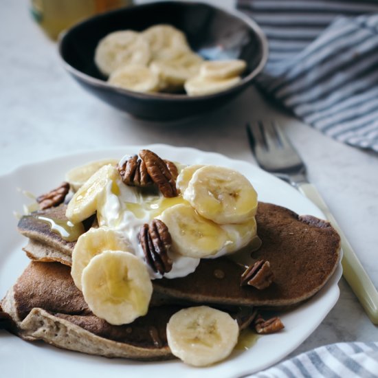 Banana & Buckwheat Pancakes