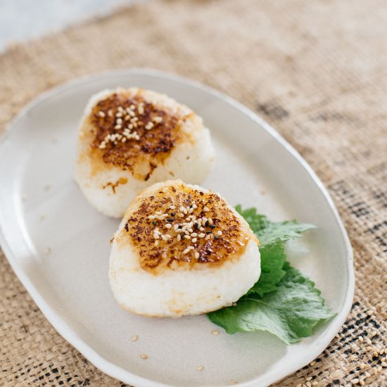 Miso Butter Yaki Onigiri