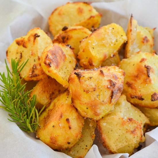 Healthy No Oil Roasted Potatoes