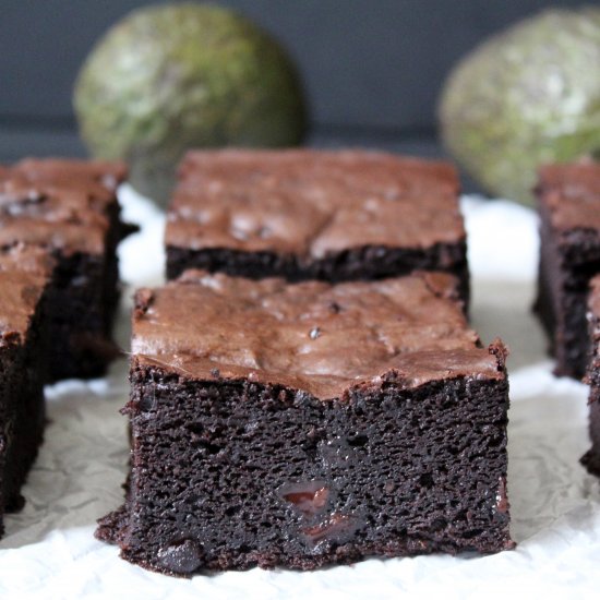 Dark Chocolate Avocado Brownies