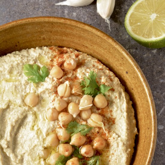 Sprouted Chickpea Hummus