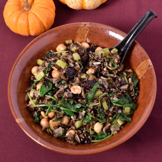 Fried Wild Rice with Hazelnuts