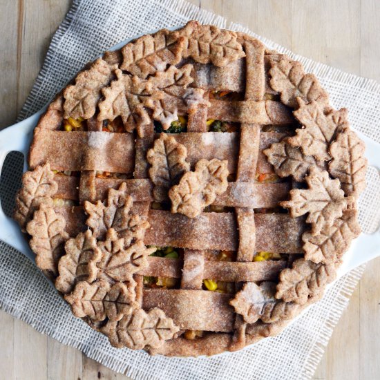 Chipotle Tempeh Veggie Pot Pie