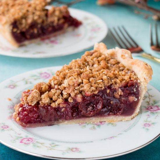 Cherry Crumble Pie