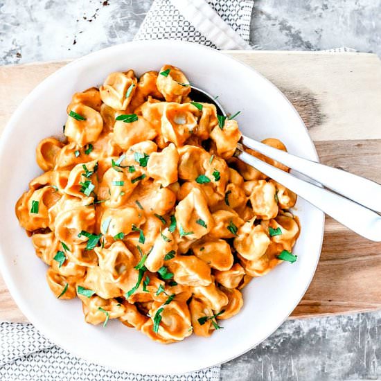 Tortellini + Roasted Veg Sauce