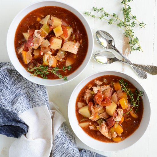 Slow Cooker Tuscan Chicken Stew