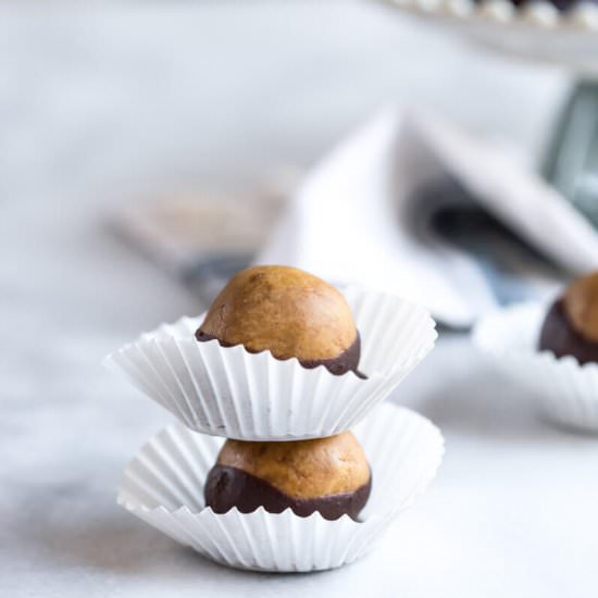 Healthy Peanut Butter Buckeyes