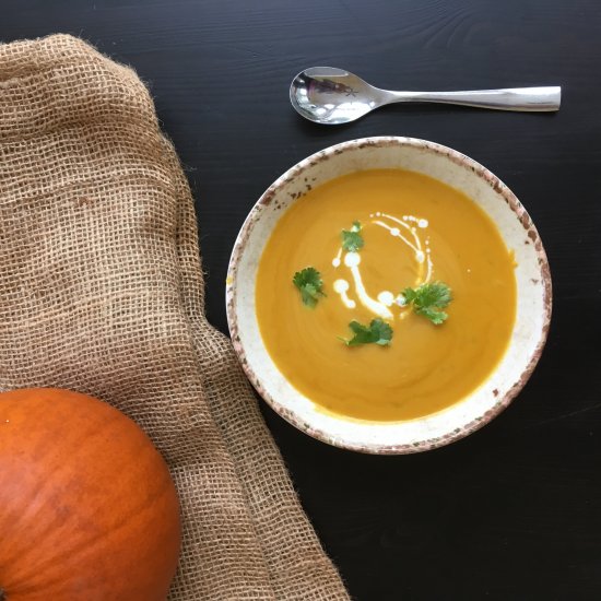 Pumpkin Coconut Soup (Paleo, Vegan)