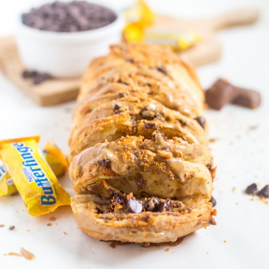 Chocolate PB Pull Apart Bread