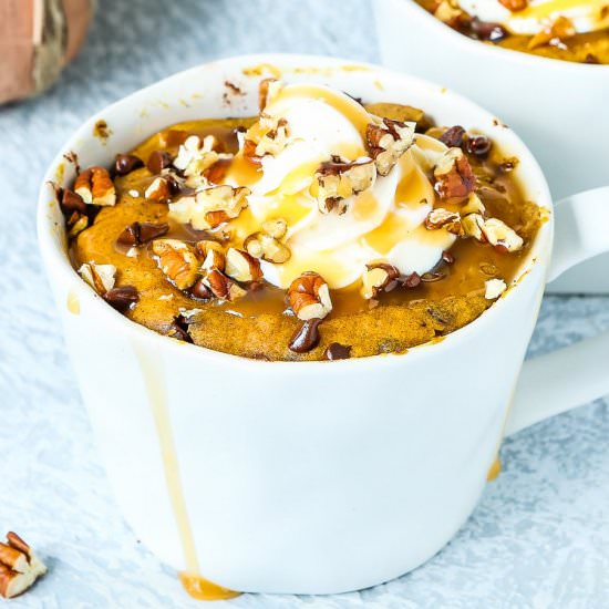 Chocolate Pumpkin Bread in a Mug