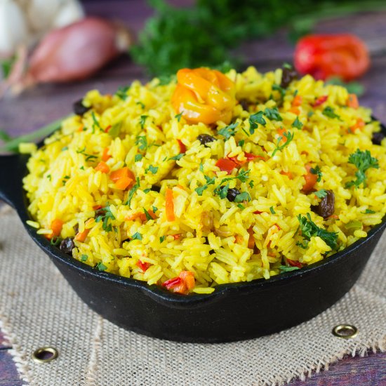 Yellow Saffron (Turmeric) Rice