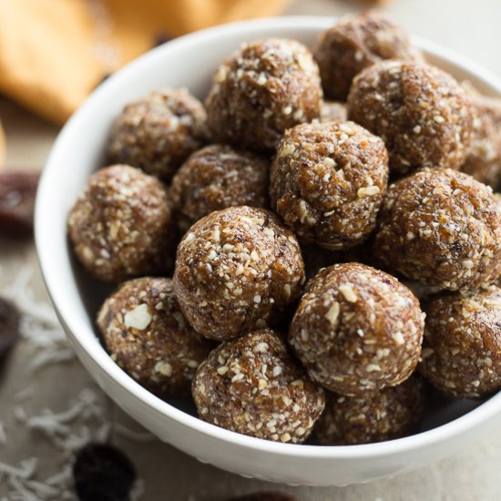 Apricot Raisin Coconut Balls