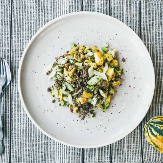 Lentil Salad With Acorn Squash