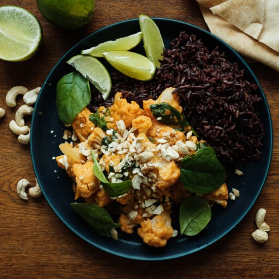 Quick Vegan Red-lentil curry