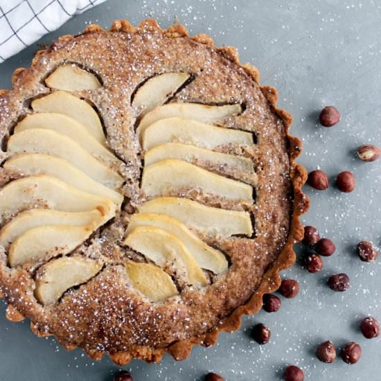 Pear and Hazelnut Frangipane Tart