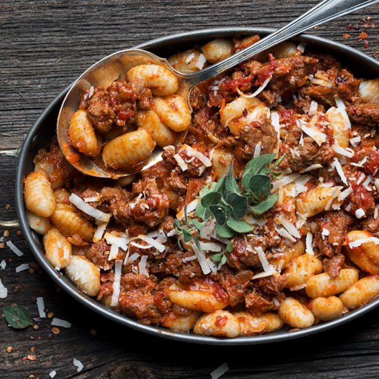 Gnocchi with Chorizo Sauce