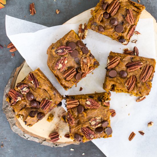 Pumpkin Pecan Blondies