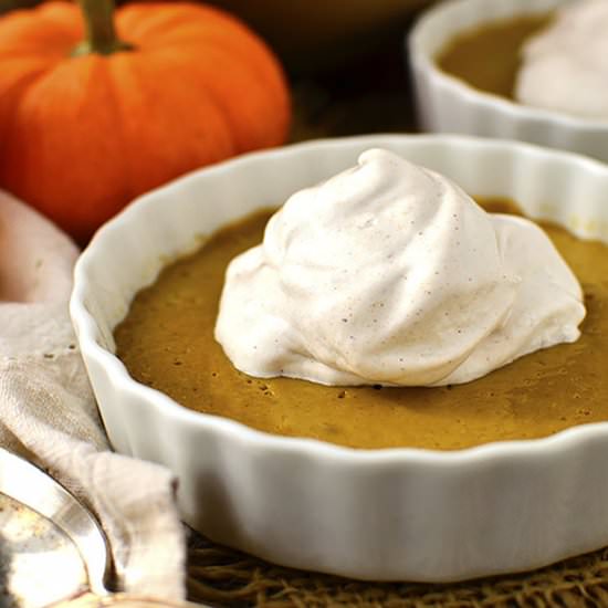 Mini Crustless Pumpkin Pies