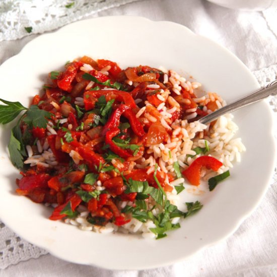 Hungarian Pepper and Tomato Stew